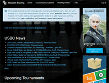 Tablet Screenshot of midwestbowling.com